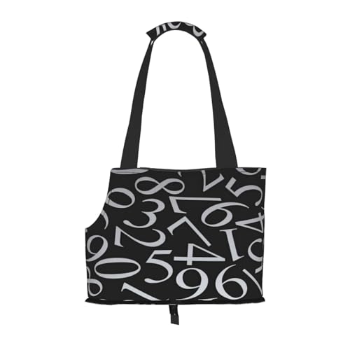 Kuilepa Hundetragetasche mit Zahlenaufdruck, weiche Seiten, Haustier-Tragetasche mit Taschen, tragbare mittelgroße Hunde, Welpen, große Katzen, Reisehandtasche für Wandern, Reisen, Outdoor Kuilepa Hundetragetasche mit Zahlenaufdruck, weiche Seiten, Haustier-Tragetasche mit Taschen, tragbare mittelgroße Hunde, Welpen, große Katzen, Reisehandtasche für Wandern, Reisen, Outdoor von Kuilepa