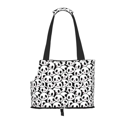 Kuilepa Hundetragetasche mit niedlichem Panda-Druck, weiche Seiten, Haustier-Tragetasche mit Taschen, tragbare mittelgroße Hunde, Welpen, große Katzen, Reisehandtasche für Wandern, Reisen, Outdoor Kuilepa Hundetragetasche mit niedlichem Panda-Druck, weiche Seiten, Haustier-Tragetasche mit Taschen, tragbare mittelgroße Hunde, Welpen, große Katzen, Reisehandtasche für Wandern, Reisen, Outdoor von Kuilepa