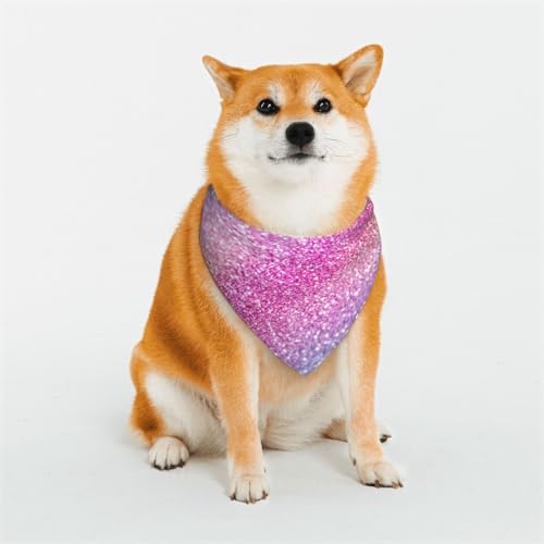 Kuilepa Lustiges Hundehalstuch mit Regenbogen-Aufdruck, Geburtstagsgeschenk, waschbar, Bandana für kleine bis große Hunde, Welpen, Katzen, groß von Kuilepa