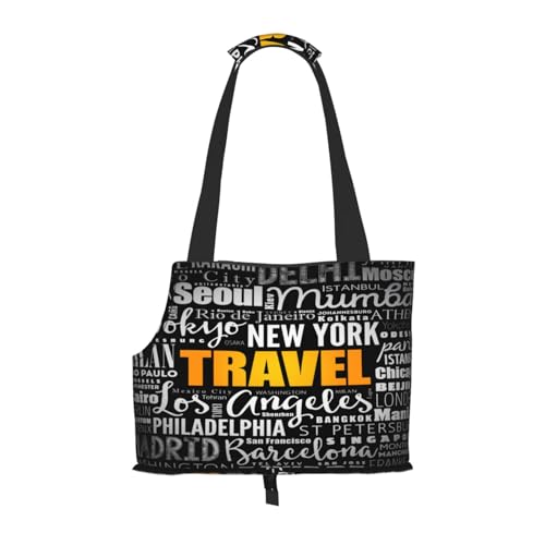 Kuilepa Reise-Hundetragetasche für kleine Hunde, weiche Seiten, Haustier-Tragetasche mit Taschen, tragbare mittelgroße Hunde, Welpen, große Katzen, Reisehandtasche für Wandern, Reisen, Outdoor von Kuilepa