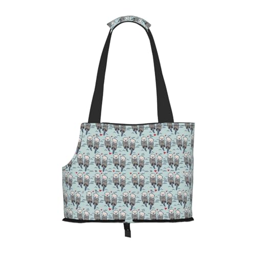 Kuilepa Sea Otter Hundetragetasche für kleine Hunde, weiche Seiten, Haustier-Tragetasche mit Taschen, tragbare mittelgroße Hunde, Welpen, große Katzen, Reisehandtasche für Wandern, Reisen, Outdoor Kuilepa Sea Otter Hundetragetasche für kleine Hunde, weiche Seiten, Haustier-Tragetasche mit Taschen, tragbare mittelgroße Hunde, Welpen, große Katzen, Reisehandtasche für Wandern, Reisen, Outdoor von Kuilepa