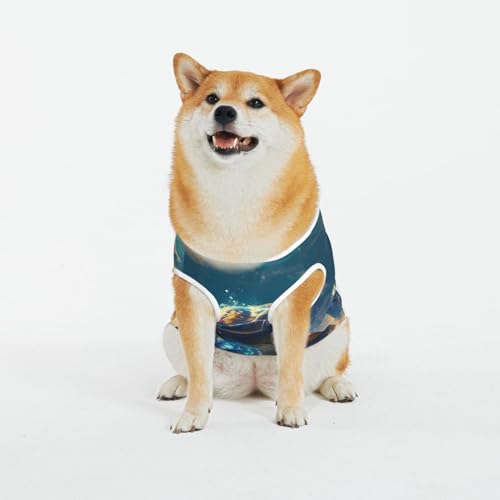 Kuilepa Sunshine Hundepullover mit Sandschildkrötenmuster, für kaltes Wetter, Hunde-Sweatshirt, Hundejacke für drinnen und draußen von Kuilepa