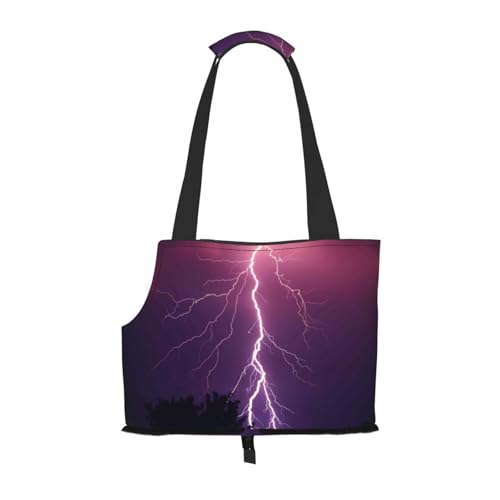 Kuilepa Thunderstorm Tragetasche für kleine Hunde, weiche Seiten, Haustier-Tragetasche mit Taschen, tragbar, mittelgroße Hunde, Welpen, große Katzen, Reisehandtasche von Kuilepa