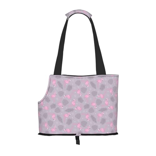 Kuilepa Tragetasche für kleine Hunde mit Flamingo-Aufdruck, weiche Seiten, Haustier-Tragetasche mit Taschen, tragbare mittelgroße Hunde, Welpen, große Katzen, Reisehandtasche für Wandern, Reisen Kuilepa Tragetasche für kleine Hunde mit Flamingo-Aufdruck, weiche Seiten, Haustier-Tragetasche mit Taschen, tragbare mittelgroße Hunde, Welpen, große Katzen, Reisehandtasche für Wandern, Reisen von Kuilepa