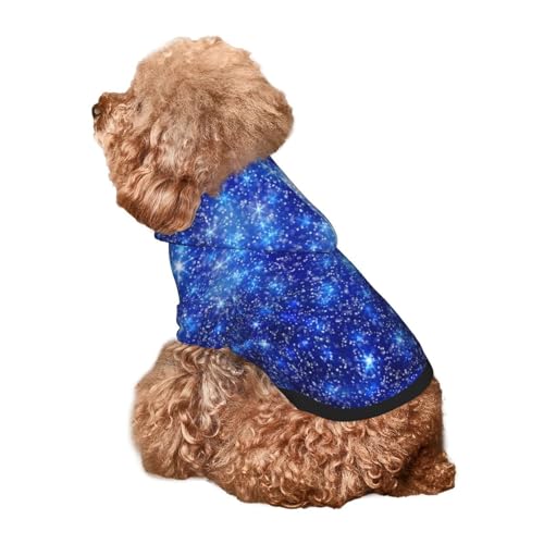 Kuilepa Unscharfer Hunde-Kapuzenpullover mit weihnachtlichem Aufdruck für kleine, mittelgroße und große Hunde (Größe XS-XXL) von Kuilepa