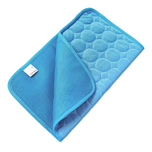 Kukyller Hundekühlmatte, extra großes Haustierkühlkissen atmungsaktives Sommer Haustier Bett EIS Seidenkühlkissen für Hunde Katzen Katzen (XL/100 * 70cm) von Kukyller