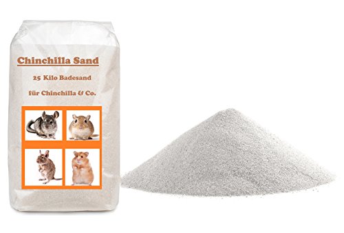 Kultpfötchen 25kg Chinchilla Sand für Nager und Co - wählbar auch 1kg - 5kg - 10kg - 30kg von Kultpfötchen