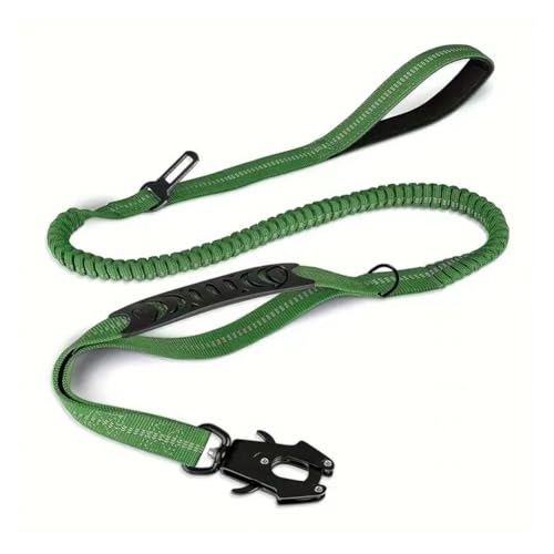 Reflektierende Ranger Taktische Hundeleine, 1,8 m, robuste K9-Bungee-Leine mit Frosch-Clip, zwei Griffen und Auto-Sicherheitsgurt für Outdoor- und Feldeinsätze Reflektierende Ranger Taktische Hundeleine, 1,8 m, robuste K9-Bungee-Leine mit Frosch-Clip, zwei Griffen und Auto-Sicherheitsgurt für Outdoor- und Feldeinsätze von Kumihigh