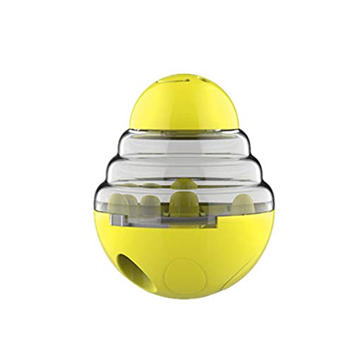Futterball für Hunde Hundespielzeug Ball Hundespielzeug Intelligenz Welpenspielzeug Dispenser Fütterungsball Tiernahrung Ball Dispenser Hund Behandeln Spielzeug Puzzle Yellow Futterball für Hunde Hundespielzeug Ball Hundespielzeug Intelligenz Welpenspielzeug Dispenser Fütterungsball Tiernahrung Ball Dispenser Hund Behandeln Spielzeug Puzzle Yellow von KunLS