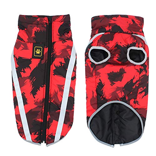 Hunde Dog Jacket Hundemantel FüR Kleine Hunde Winter FüR Hunde Winterjacke Warm Gepolstert Welpen Weste Haustier Kleidung 52,red Hunde Dog Jacket Hundemantel FüR Kleine Hunde Winter FüR Hunde Winterjacke Warm Gepolstert Welpen Weste Haustier Kleidung 52,red von KunLS