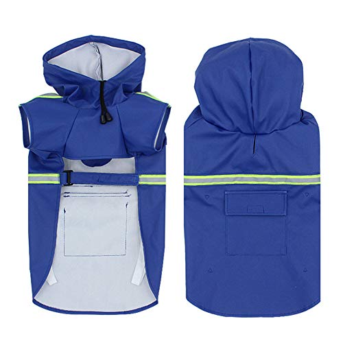 Hunde Regenjacke Hundemantel Wasserdicht Regenmantel Hund Regenmantel Hund Wasserdicht Hunde Regenjacke Wasserdichter Regenmantel Für Hundemäntel Wasserdicht Und Warm Blue,L von KunLS