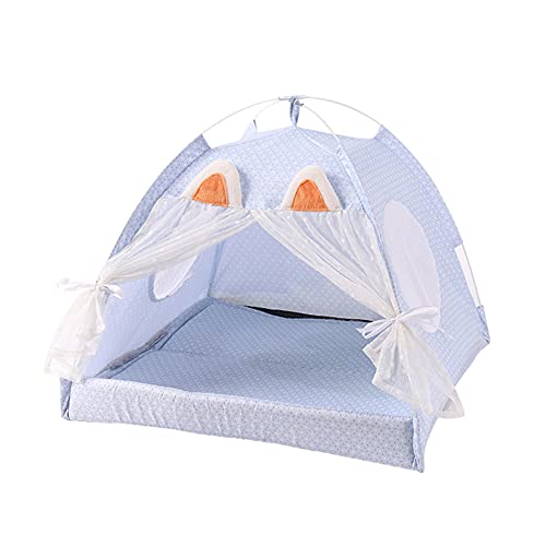 Hunde Zelt katzenzelt Hund Sonnenschirm Indoor Hundehütte Hundehütte im Freien Katzenzelte für Hauskatzen Faltbares Katzenbett Katzenhaus im Freien Large,Blue Hunde Zelt katzenzelt Hund Sonnenschirm Indoor Hundehütte Hundehütte im Freien Katzenzelte für Hauskatzen Faltbares Katzenbett Katzenhaus im Freien Large,Blue von KunLS