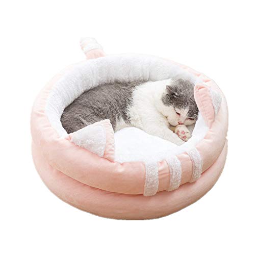 Katze Kissen Hundebetten Katzenkissen Atmungsaktiv Halbgeschlossener Zwinger Katzenschlafsack Vier Jahreszeiten Komfortabe 50,pink B Katze Kissen Hundebetten Katzenkissen Atmungsaktiv Halbgeschlossener Zwinger Katzenschlafsack Vier Jahreszeiten Komfortabe 50,pink B von KunLS