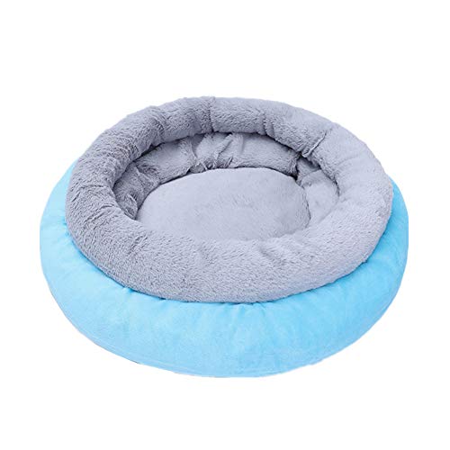 Katzenschlafsack Flauschig PlüSch Hundebetten Katzenkissen Runden Hundekorb Tief Schlafen Katzenkissen Flauschig 62,Blue Katzenschlafsack Flauschig PlüSch Hundebetten Katzenkissen Runden Hundekorb Tief Schlafen Katzenkissen Flauschig 62,Blue von KunLS