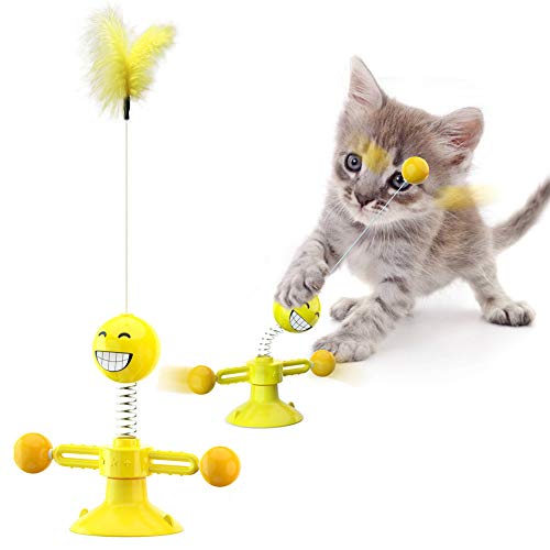 Katzenspielzeug Stab Spielzeug Katze Interaktives Katzenspielzeug Katzenspielzeug des FrüHlingsmannes Plattenspieler Lustiger Katzenstock Pet Vent Spielzeug Yellow Katzenspielzeug Stab Spielzeug Katze Interaktives Katzenspielzeug Katzenspielzeug des FrüHlingsmannes Plattenspieler Lustiger Katzenstock Pet Vent Spielzeug Yellow von KunLS