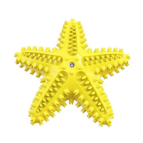 KunLS Haustier BackenzäHne Seestern Klingende ZäHne Backenzahn Hundespielzeug Bissresistente ZahnbüRste HaustierzubehöR Yellow KunLS Haustier BackenzäHne Seestern Klingende ZäHne Backenzahn Hundespielzeug Bissresistente ZahnbüRste HaustierzubehöR Yellow von KunLS
