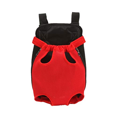 KunLS Tragetasche Hund Hunderucksack Hundetasche Katzentransportbox Katzenrucksack Hundereisetasche Haustierträger Für Hunderucksack Hundereiseträger Pet Travel Carrier red,s von KunLS