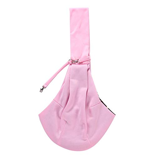 KunLS Tragetasche Hund Hunderucksack Hundetasche Katzentransportbox Katzenrucksack Stoff Haustier Träger Hundereiseträger Hundereisetasche Tragbarer Haustierträger 88-pink von KunLS