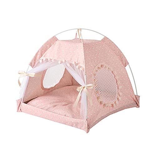KunLS katzenzelt haustierzelt Katzenzelte für Hauskatzen Wasserdichtes Hundezelt Pop Up Hundezelt Hundehütte im Freien Hundehaus Innenbett Medium,pink KunLS katzenzelt haustierzelt Katzenzelte für Hauskatzen Wasserdichtes Hundezelt Pop Up Hundezelt Hundehütte im Freien Hundehaus Innenbett Medium,pink von KunLS