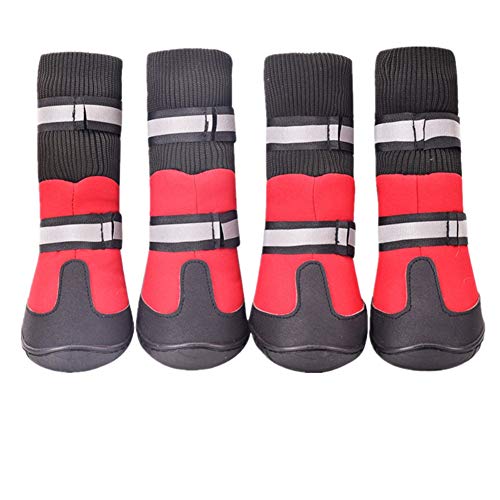 Pfotenschutz Hund Hundeschuh Hundeschuhe Pfotenschutz Hund Hundeschuhe Wasserdicht Hundestiefel Für Verletzte Pfoten Wasserdicht Hundeschuhe Für Kleine Hunde red,XL Pfotenschutz Hund Hundeschuh Hundeschuhe Pfotenschutz Hund Hundeschuhe Wasserdicht Hundestiefel Für Verletzte Pfoten Wasserdicht Hundeschuhe Für Kleine Hunde red,XL von KunLS