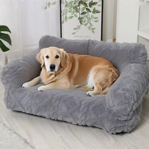 KunpengZen Hundesofa & Katzensofa – Flauschiges Hundebett Kleine Hunde, Waschbares Katzenbett mit Rutschfester Unterseite, Grau 65x45cm, Weiche Katzencouch für Katzen KunpengZen Hundesofa & Katzensofa – Flauschiges Hundebett Kleine Hunde, Waschbares Katzenbett mit Rutschfester Unterseite, Grau 65x45cm, Weiche Katzencouch für Katzen von KunpengZen
