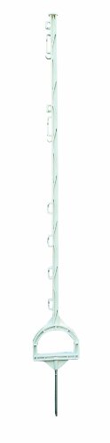 Kunststoffzaunpfähle Mustang - 10-er Pack / 115 cm - weiß von Kunststoffzaunpfähle Mustang