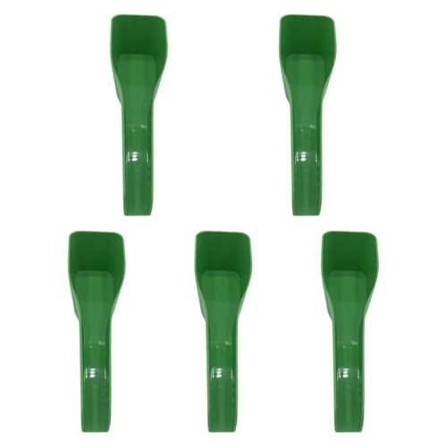Kuntesetty 5 Stück Vogel Futterlöffel mit Ergonomischem Griff Und Robustem PP Material Präziser Ausguss Und Universell Passend für Vogelkäfige für Haustierpfleg, 5 Stück von Kuntesetty