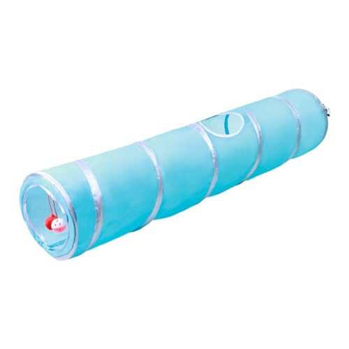 Kuntesetty Cat Tunnel Faltbarer Katzen Spieltunnel Versteckröhre Krinkelröhre Haustierspielzeug mit Gucklöchern Aus Robustem Material für Drinnen Tierhandlung zu von Kuntesetty