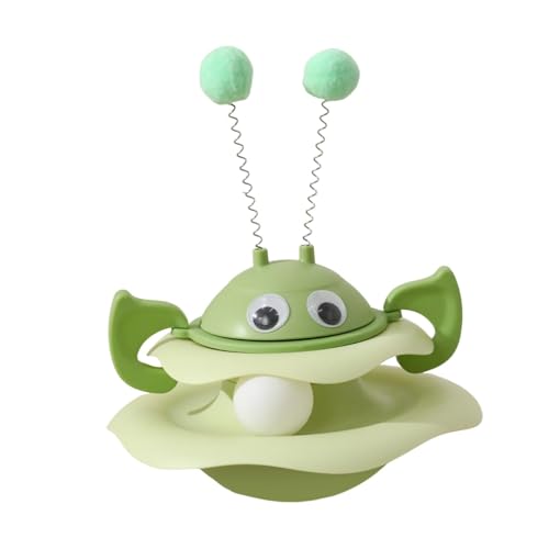 Kuntesetty Drehteller Katzenspielzeug, interaktives Gerät für Kätzchen, Spiel mit Ball, GrÜn Kuntesetty Drehteller Katzenspielzeug, interaktives Gerät für Kätzchen, Spiel mit Ball, GrÜn von Kuntesetty