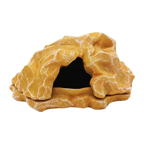 Kuntesetty Höhle für Reptilien Im Terrarium, Geeignet für Geckos Und Frösche, Gelb Kuntesetty Höhle für Reptilien Im Terrarium, Geeignet für Geckos Und Frösche, Gelb von Kuntesetty