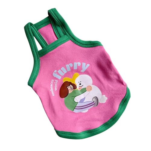 Kuntesetty Hundeweste, Hundekleidung für Kleine Hunde Und Katzen, Leichte Welpenweste, Modisches, Bequemes Hundeshirt, ärmellose Haustierweste von Kuntesetty