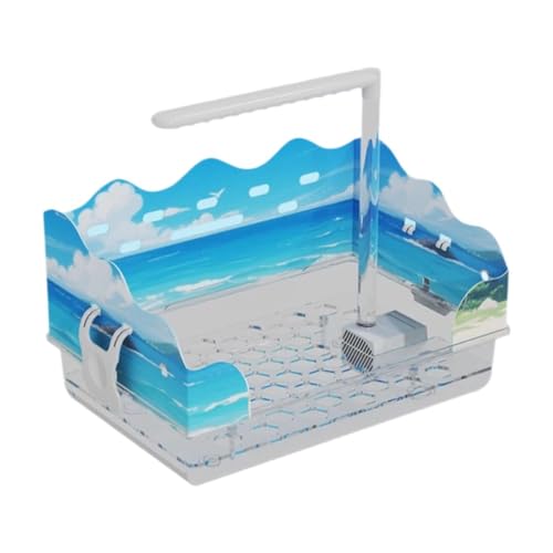 Kuntesetty Papageien-Duschsystem mit Wasserzirkulation, Zubehör für mittelgroße Vögel im Käfig, A von Kuntesetty