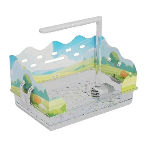 Kuntesetty Papageien-Duschsystem mit Wasserzirkulation, Zubehör für mittelgroße Vögel im Käfig, B von Kuntesetty