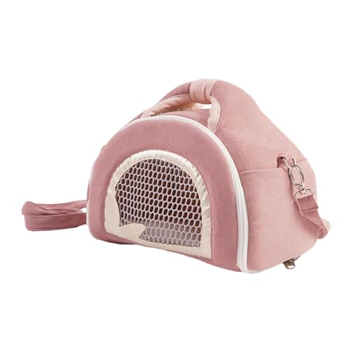 Kuntesetty Reisetasche für Hamster und kleine Tiere mit Tragriemen und Netzfenster, Rosa Kuntesetty Reisetasche für Hamster und kleine Tiere mit Tragriemen und Netzfenster, Rosa von Kuntesetty