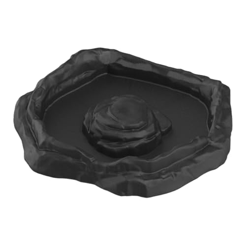 Kuntesetty Reptilien Wasserschale Futterschale Terrarienschale Badebecken Amphibienschale aus PP als Trink Und Futterstelle für Terrarien von, Black M Kuntesetty Reptilien Wasserschale Futterschale Terrarienschale Badebecken Amphibienschale aus PP als Trink Und Futterstelle für Terrarien von, Black M von Kuntesetty