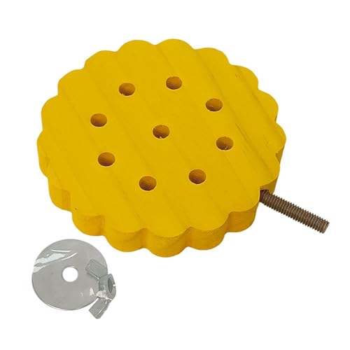 Kuntesetty Vogelkäfig Zubehör Sitzstange Spielzeug Kletterplatz Aus Holz für Papageien Sittiche Nymphensittiche für Kauen Und Spielen, Runden von Kuntesetty