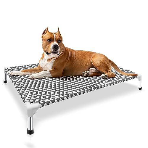 Kuntrust Erhöhtes Outdoor-Hundebett, große Größe, Baumwollmaterial, rutschfeste Füße, passend für bis zu 45 kg Kuntrust Erhöhtes Outdoor-Hundebett, große Größe, Baumwollmaterial, rutschfeste Füße, passend für bis zu 45 kg von Kuntrust