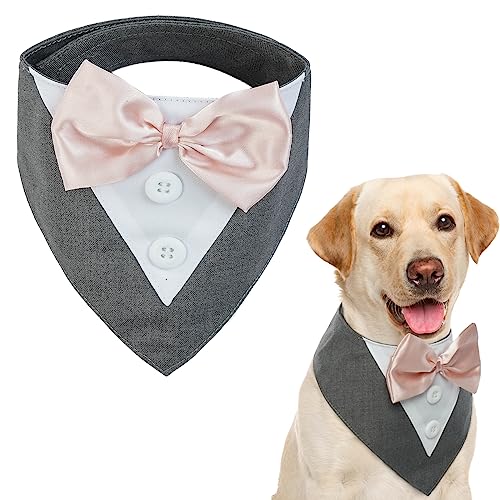 Kuoser Hundehalstuch,Halstuch Hund,Hundehalstuch Weihnachten,Hunde Halstücher,Hundefliege,Fliege für Hunde,Hundehalstuch Große Hunde,Hunde Smoking Bandana,Grau L Kuoser Hundehalstuch,Halstuch Hund,Hundehalstuch Weihnachten,Hunde Halstücher,Hundefliege,Fliege für Hunde,Hundehalstuch Große Hunde,Hunde Smoking Bandana,Grau L von Kuoser