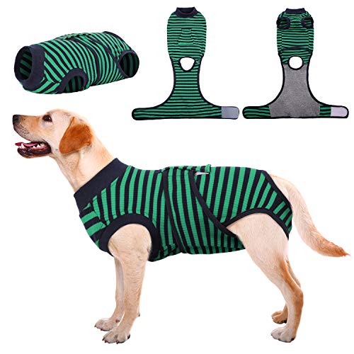 Kuoser Hundebody Nach Op, Hundebody Nach Kastration Rüde Hündin,Hundebody Nach Op Hündin, Atmungsaktiv Body Für Hunde Nach Op,Leckschutz Hund, Anti-Wundlecken Op Body Hund,Grün XL Kuoser Hundebody Nach Op, Hundebody Nach Kastration Rüde Hündin,Hundebody Nach Op Hündin, Atmungsaktiv Body Für Hunde Nach Op,Leckschutz Hund, Anti-Wundlecken Op Body Hund,Grün XL von Kuoser