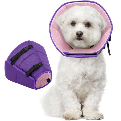 Kuoser Halskrause Hund, Bequem Leckschutz Hund,Schutzmaßnahmen Schutzkragen Hund, Einstellbar Hundekragen, Hunde Halskrause Leckschutz für Hunde, Vorbeugung von Biss- und Leckwunden,Lila M Kuoser Halskrause Hund, Bequem Leckschutz Hund,Schutzmaßnahmen Schutzkragen Hund, Einstellbar Hundekragen, Hunde Halskrause Leckschutz für Hunde, Vorbeugung von Biss- und Leckwunden,Lila M von Kuoser