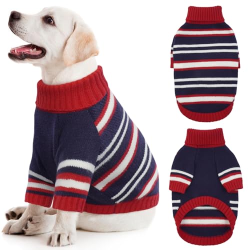 Kuoser Hundepullover Mittelgroße Hunde, Winter Hunde Pullover Fleece, Elastisch Hunde Wintermantel Hundepulli für Mittelgroße Hunde, Warmer Pullover Hund, Hunde Weihnachtspullover Shirt Kleidung L Kuoser Hundepullover Mittelgroße Hunde, Winter Hunde Pullover Fleece, Elastisch Hunde Wintermantel Hundepulli für Mittelgroße Hunde, Warmer Pullover Hund, Hunde Weihnachtspullover Shirt Kleidung L von Kuoser