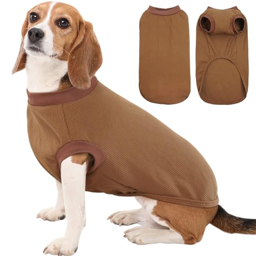 Kuoser Hundepullover Mittelgroße Hunde, Hundehemd Pullover Hund Haustierkleidung, Hundeshirts Hunde Pullover, Dünn Hundemantel Hundejacke, Hundekatzen Kleidung, Weicher Hunde Pyjamas, Braun Kuoser Hundepullover Mittelgroße Hunde, Hundehemd Pullover Hund Haustierkleidung, Hundeshirts Hunde Pullover, Dünn Hundemantel Hundejacke, Hundekatzen Kleidung, Weicher Hunde Pyjamas, Braun von Kuoser
