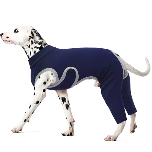 Kuoser Hundebody Nach OP für Hinterbeine Rückenoperation, XL OP-Schutzanzug für Rüde Hündin, Verstellbarer Klettverschluss, Alternative Halskrause, Blau Kuoser Hundebody Nach OP für Hinterbeine Rückenoperation, XL OP-Schutzanzug für Rüde Hündin, Verstellbarer Klettverschluss, Alternative Halskrause, Blau von Kuoser