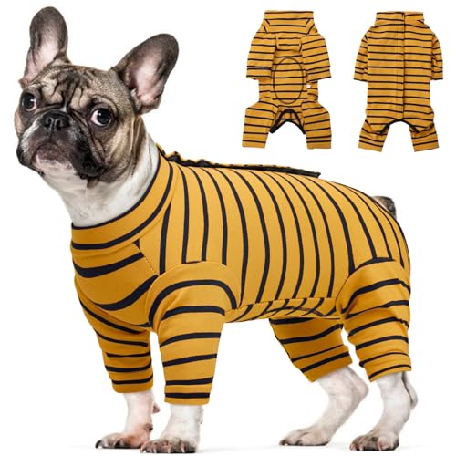Kuoser Hundebody Nach Op, Hundebody Nach Kastration, Body Für Hunde Nach Op, Op Body Hund Mit Vierfüßler, Hundepyjama für Kleine Mittelgroße Katzen Hunde Gelb XL Kuoser Hundebody Nach Op, Hundebody Nach Kastration, Body Für Hunde Nach Op, Op Body Hund Mit Vierfüßler, Hundepyjama für Kleine Mittelgroße Katzen Hunde Gelb XL von Kuoser
