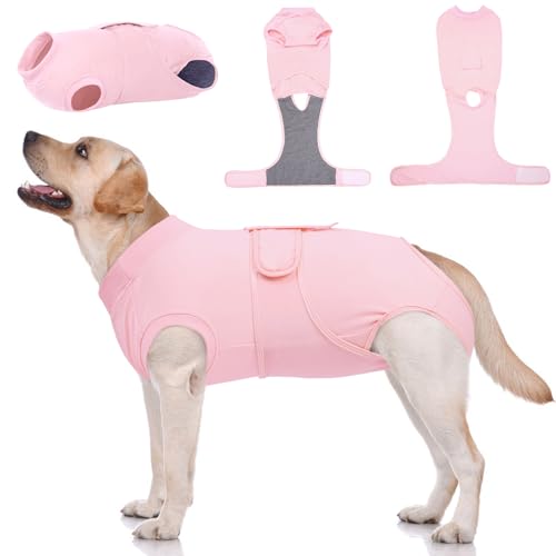 Kuoser Hundebody Nach Op, Hundebody Nach Kastration Rüde Hündin,Hundebody Nach Op Hündin, Op Body Hund Kastration Hündin, Anti-Wundlecken Body Für Hunde Nach Op Rosa L Kuoser Hundebody Nach Op, Hundebody Nach Kastration Rüde Hündin,Hundebody Nach Op Hündin, Op Body Hund Kastration Hündin, Anti-Wundlecken Body Für Hunde Nach Op Rosa L von Kuoser