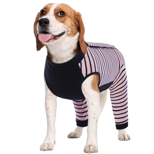Kuoser Hundebody Nach Op, Schutzanzug Hund nach Kastration, Wundschutz Anzug Hündin, Nachbehandlungsanzug Hunde, Anti-Leck Body, Atmungsaktiv, Baumwolle, Verstellbar, Rosa M Kuoser Hundebody Nach Op, Schutzanzug Hund nach Kastration, Wundschutz Anzug Hündin, Nachbehandlungsanzug Hunde, Anti-Leck Body, Atmungsaktiv, Baumwolle, Verstellbar, Rosa M von Kuoser