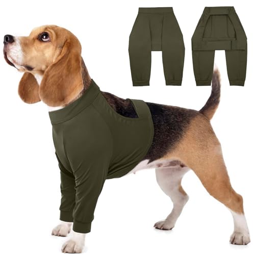 Kuoser Hundebody Nach Op für Rüde & Hündin, Anti-Lecken Schutzanzug Nach Kastration, Atmungsaktiv Body für Hunde, Anti-Wundlecken Op Body Hund,Liegeschwielen- & Ellenbogenschutz, Armee-Grün S Kuoser Hundebody Nach Op für Rüde & Hündin, Anti-Lecken Schutzanzug Nach Kastration, Atmungsaktiv Body für Hunde, Anti-Wundlecken Op Body Hund,Liegeschwielen- & Ellenbogenschutz, Armee-Grün S von Kuoser