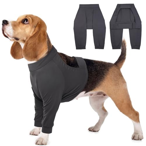 Kuoser Hundebody Nach Op, Hundebody Nach Kastration Rüde,Hundebody Nach Op Hündin, Atmungsaktiv Body für Hunde Nach Op,Anti-Wundlecken Op Body Hund, Liegeschwielen Hund,Ellenbogenbandage Hund Grau S Kuoser Hundebody Nach Op, Hundebody Nach Kastration Rüde,Hundebody Nach Op Hündin, Atmungsaktiv Body für Hunde Nach Op,Anti-Wundlecken Op Body Hund, Liegeschwielen Hund,Ellenbogenbandage Hund Grau S von Kuoser