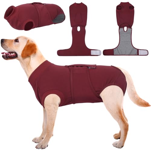 Kuoser Hundebody nach OP, OP-Body für Rüde & Hündin, Schutzanzug nach Kastration, Anti-Leck Body für Hunde, Alternative zum Halskragen, Dunkelrot XXL Kuoser Hundebody nach OP, OP-Body für Rüde & Hündin, Schutzanzug nach Kastration, Anti-Leck Body für Hunde, Alternative zum Halskragen, Dunkelrot XXL von Kuoser