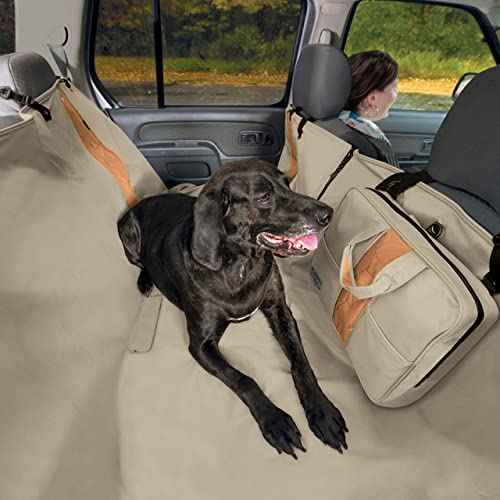 Kurgo Wander-Autohängematte für Hunde, Schutzmatte für Ihre Autorückbank, Wasserfest und schmutzabweisend, Sand von Kurgo